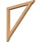 Ekena Millwork Traditional Traditional Smooth Bracket, Western Red Cedar, 3 1/2"W x 48"D x 48"H BKT04X48X48TRA01SWR - alternate 1